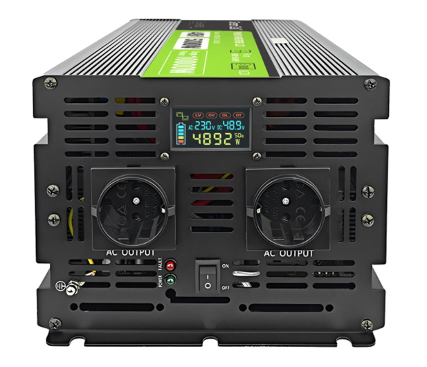 Green Cell PowerInverter LCD 48 V 5000W/10000W (czysty sinus) - 1211813 - zdjęcie 2